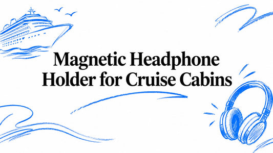 Magnetic Headphone Holder for Cruise Cabins