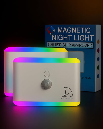 Magnetic Motion Sensor Night Light for Cruise - 2-Pack