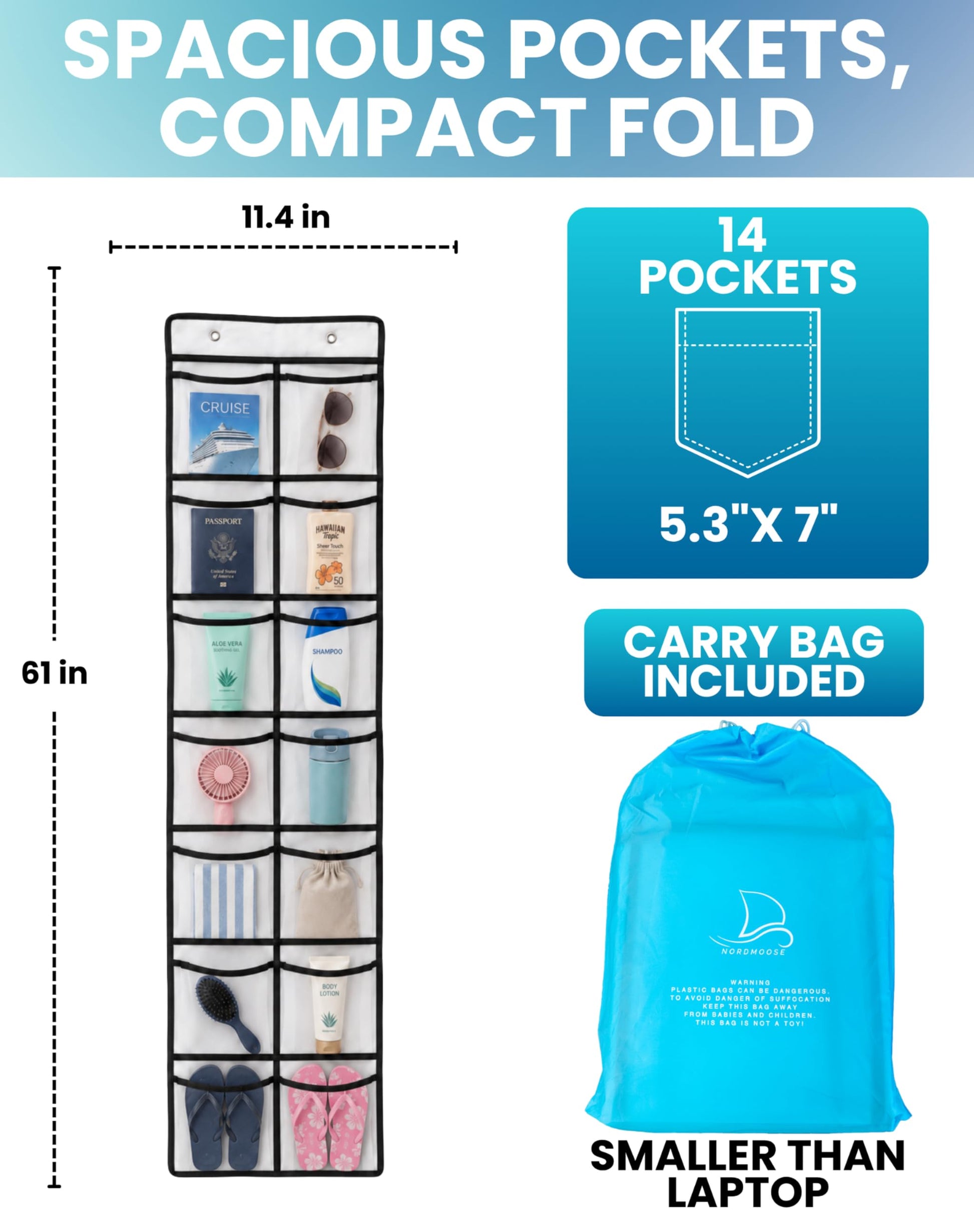 Magnetic Cruise Organizer 14 Pockets - Default Title