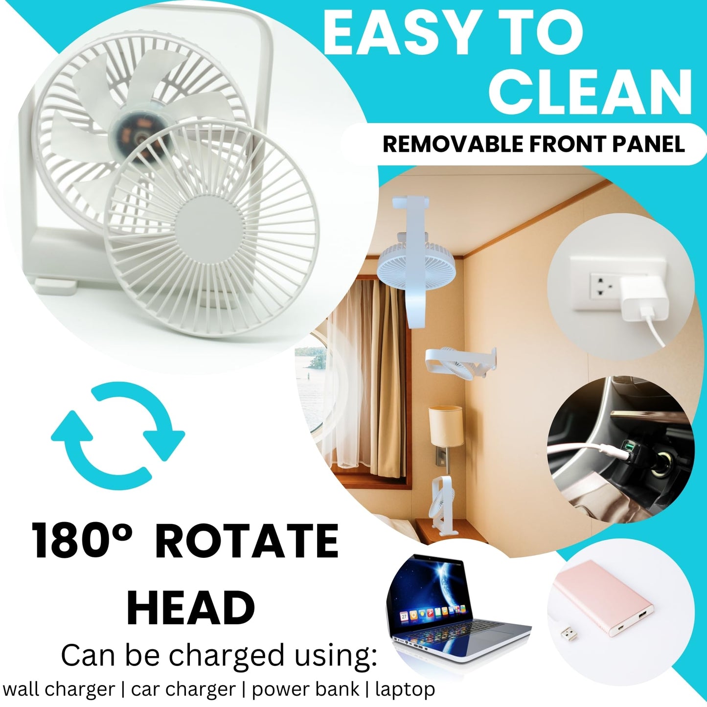 Magnetic Fan for Cruise Ship Cabin - Default Title
