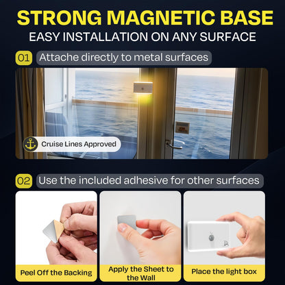 Magnetic Motion Sensor Night Light for Cruise - 3-Pack