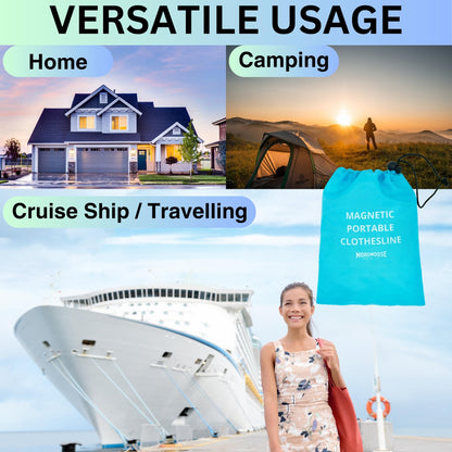 Magnetic Clothesline for Cruise Ship Cabin - Default Title