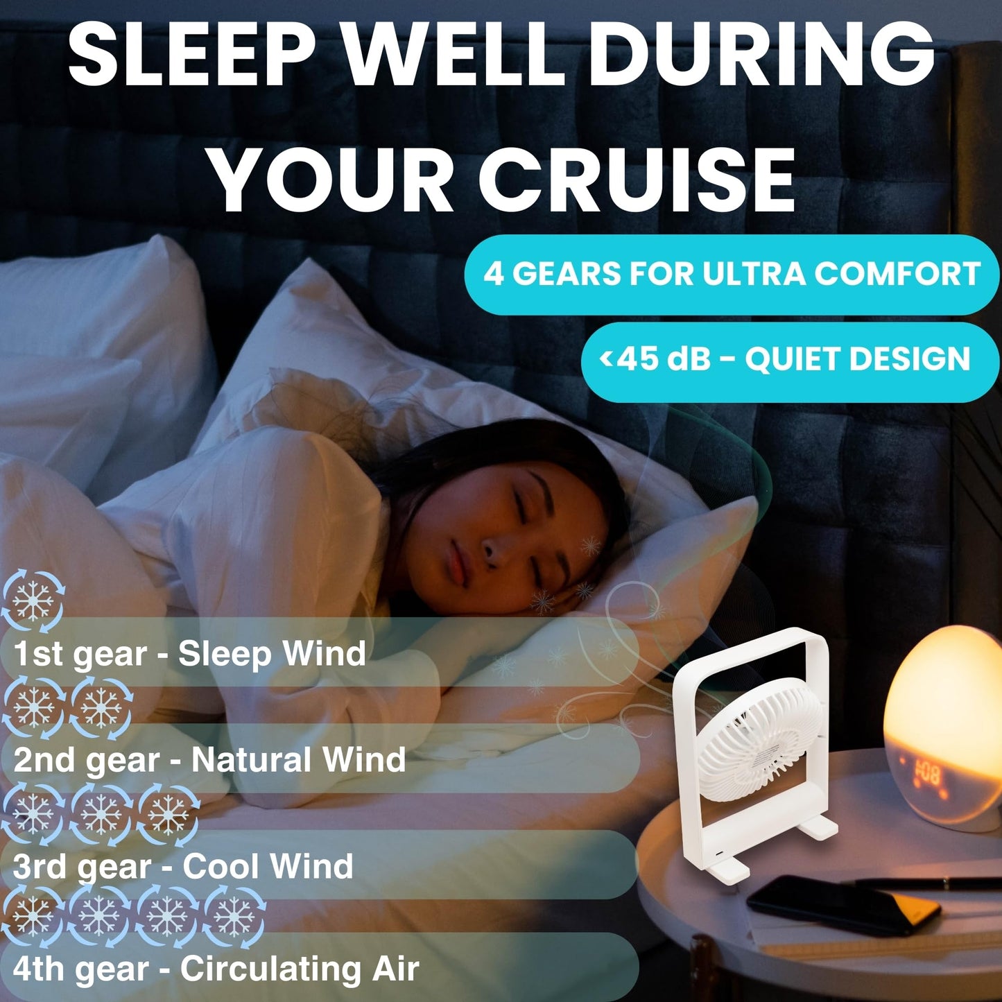 Magnetic Fan for Cruise Ship Cabin - Default Title