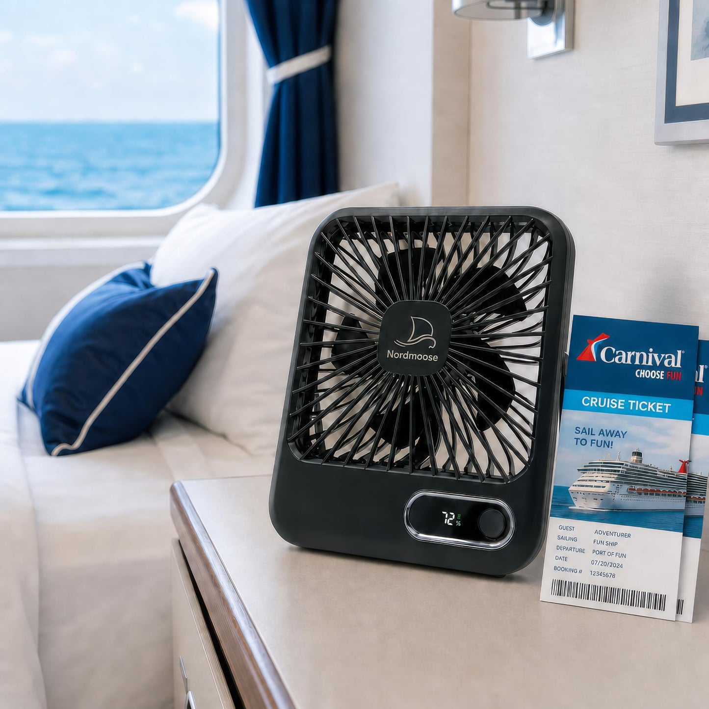 Cruise Ship Approved Fans - Black 2000mAh