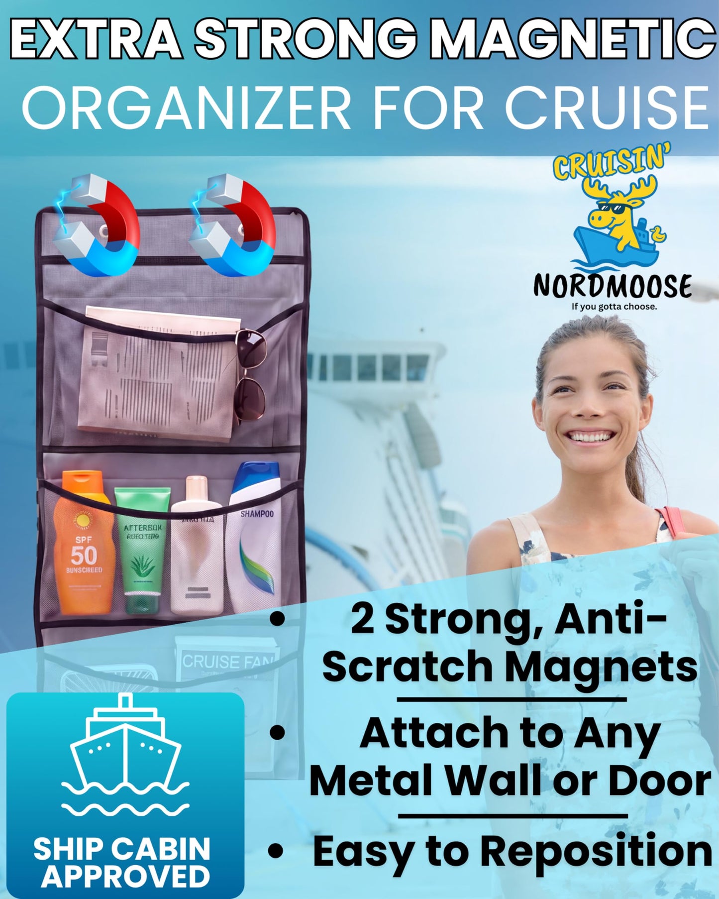 Magnetic Cruise Organizer 5 Pockets - Default Title