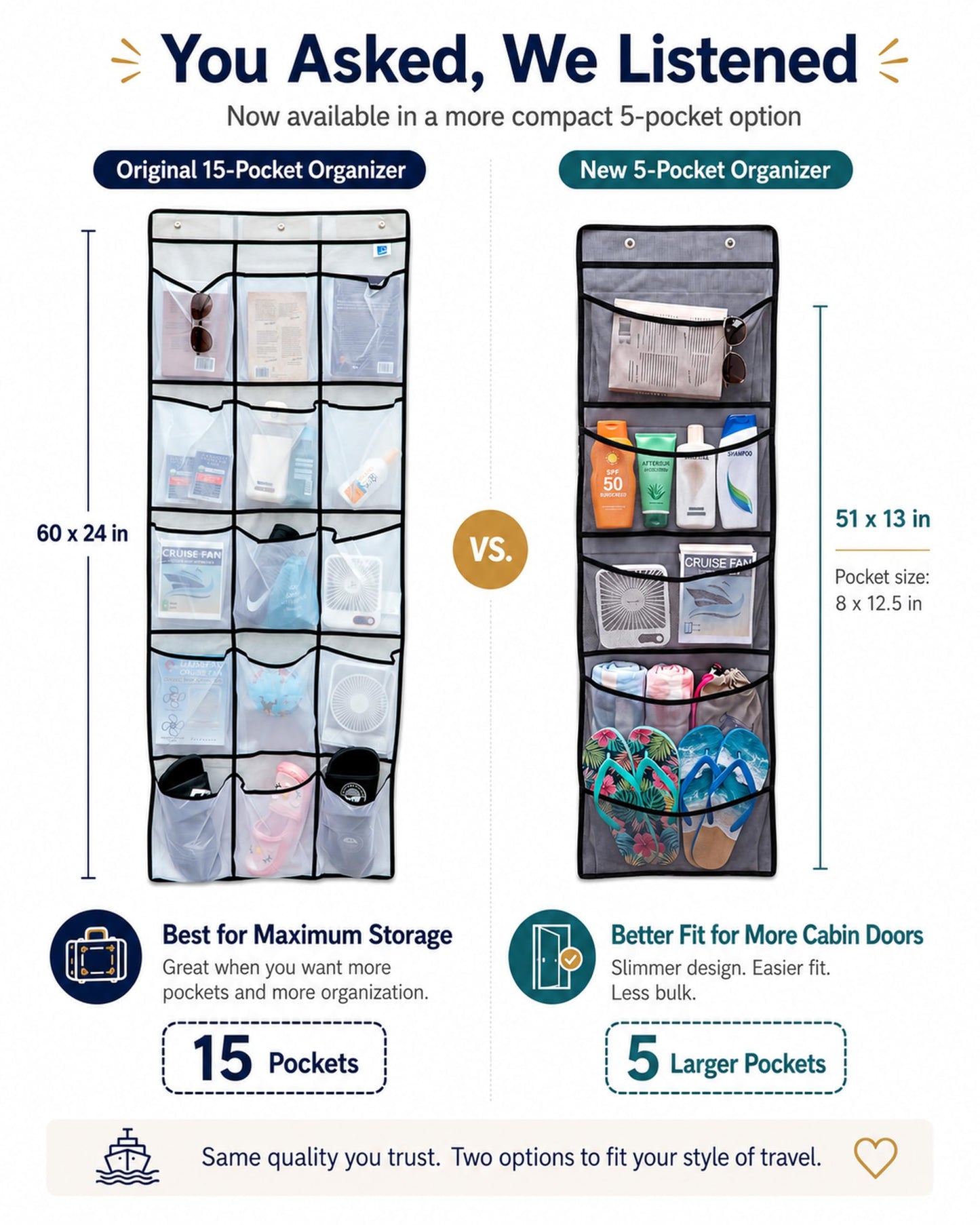 Magnetic Cruise Organizer 5 Pockets - Default Title