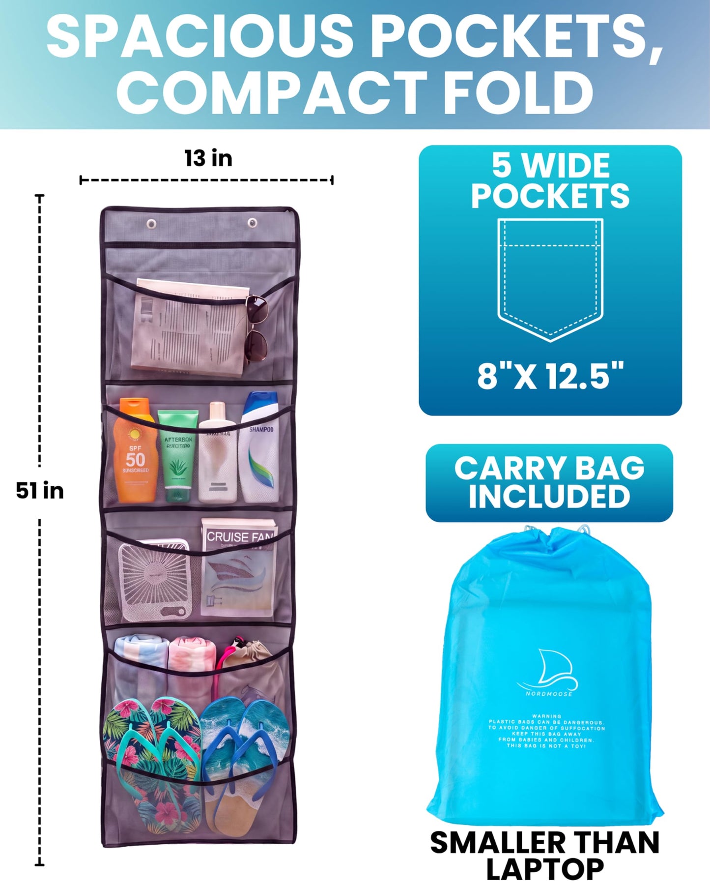 Magnetic Cruise Organizer 5 Pockets - Default Title