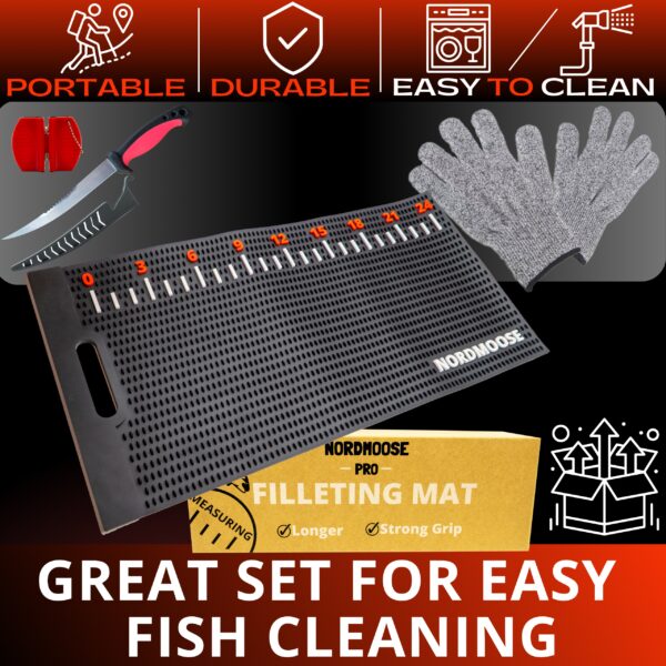 fillet away fish cleaning mat; filet; fillet board; fillet mat for fish; fish cleaning board; fish cleaning kit; Fish cleaning kit, fish measure board; Fish cleaning mat; fish cleaning mat fish fillet board fish fillet mat; sh fillet mat; fish gloves; kayak fishing; fish cleaning mat fish fillet board fish fillet mat;